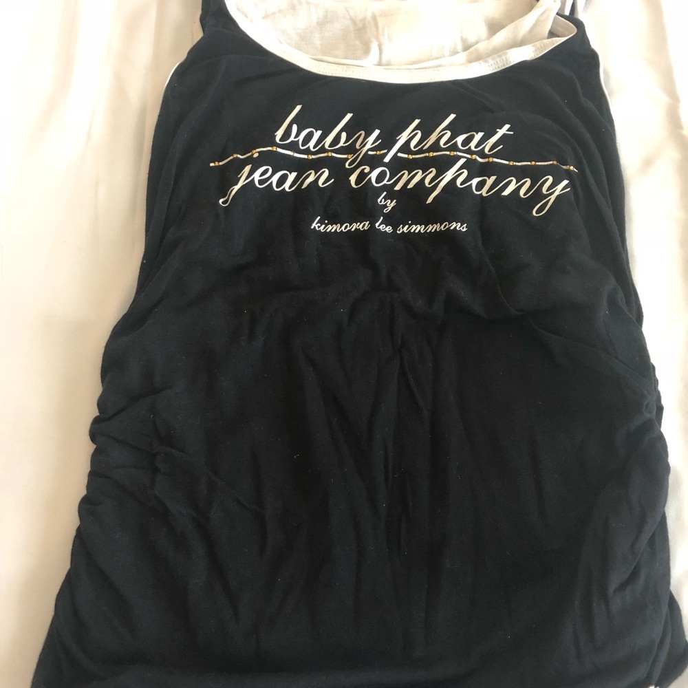 Baby Phat Black & White Layered Tank!